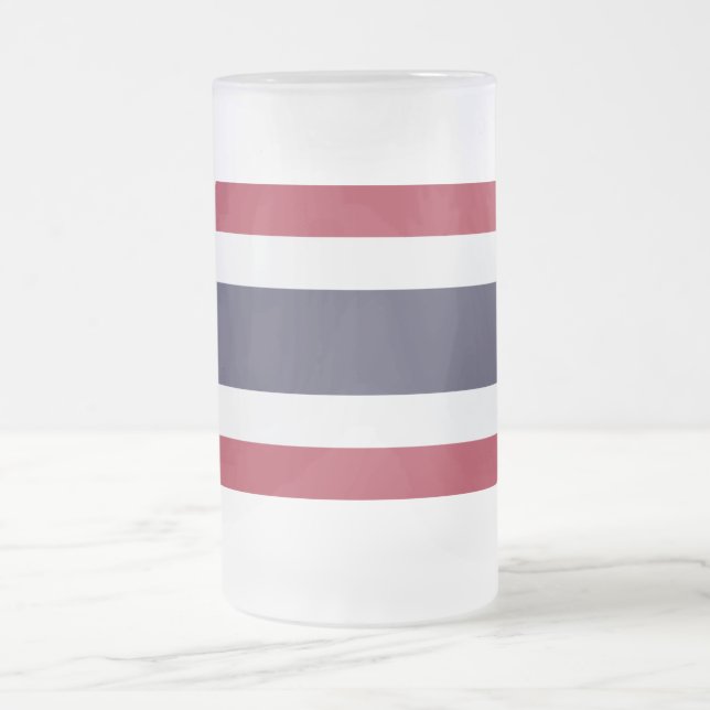 Frostad Glas Mugg med Thailands flagga (Center)
