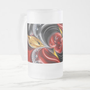 Frostad glas mugg med tyska färger design