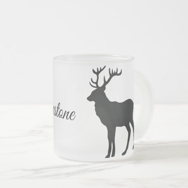 Frostad Glas Mugg-Yellowstone Älg Glasmugg (Framsida höger)
