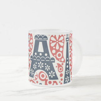 Frostad Glas Paris Folklig Blommig Mugg