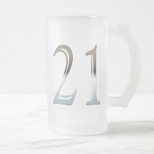 Frostad Glass mugg 21 för den 21st födelsedaggå