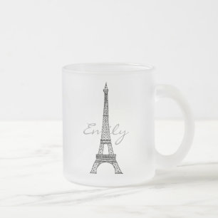 Frostad Glass mugg för Eiffel torn