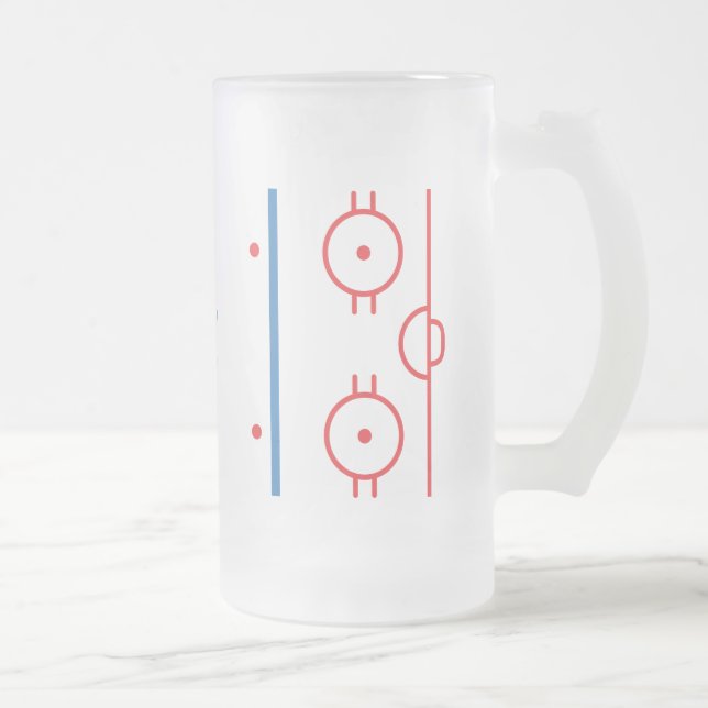Frostad Glass mugg för hockeyisbana (Höger)