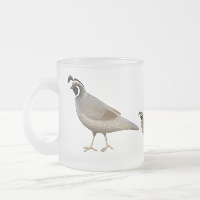 Frostad Glass mugg för Quailfamilj (Vänster)