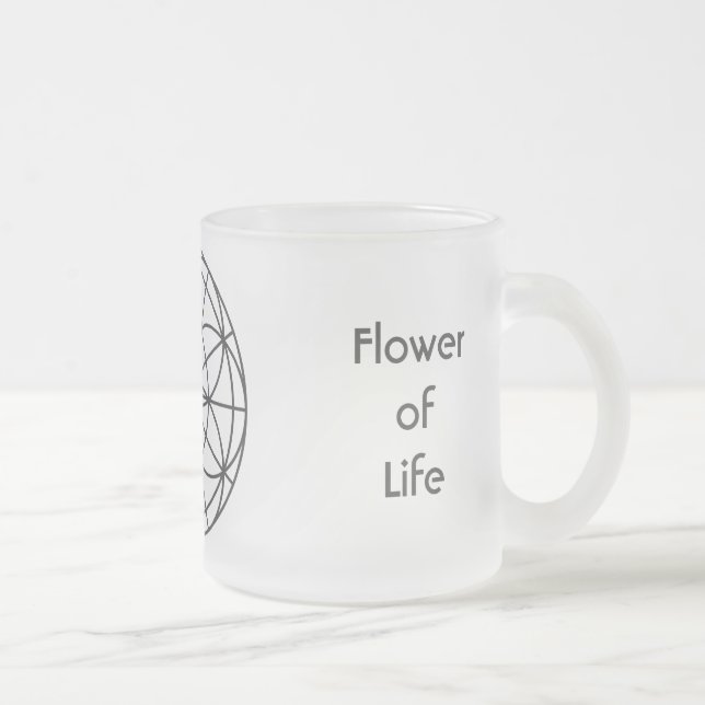 Frostad Glass mugg för sakral geometri (Höger)