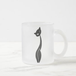 Frostad Glass mugg för svart katt