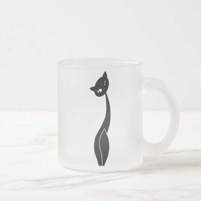 Frostad Glass mugg för svart katt (Höger)
