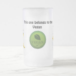 Frostad Glass mugg för varm Veganchick