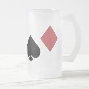 Frostad Glass POKERMUGG Frostat Ölglas