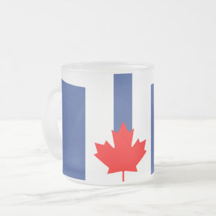 Frostad liten glasmugg med Torontos flagga