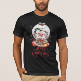 Frostad Merry Christmas-morgon T Shirt