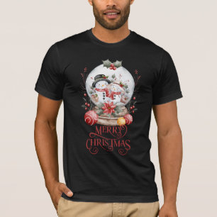 Frostad Merry Christmas-morgon T Shirt