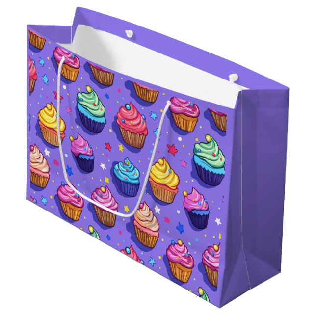 Frostad Mors Cupcake-mönster: Whimsical Bakery  (Framsidan Vinklad)