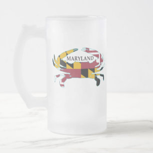 Frostad mugg för Maryland flaggakrabba