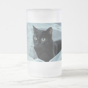 Frostad mugg för svart katt