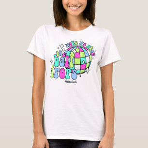 Frostad Neon Retro Gott Nytt År Fest T Shirt