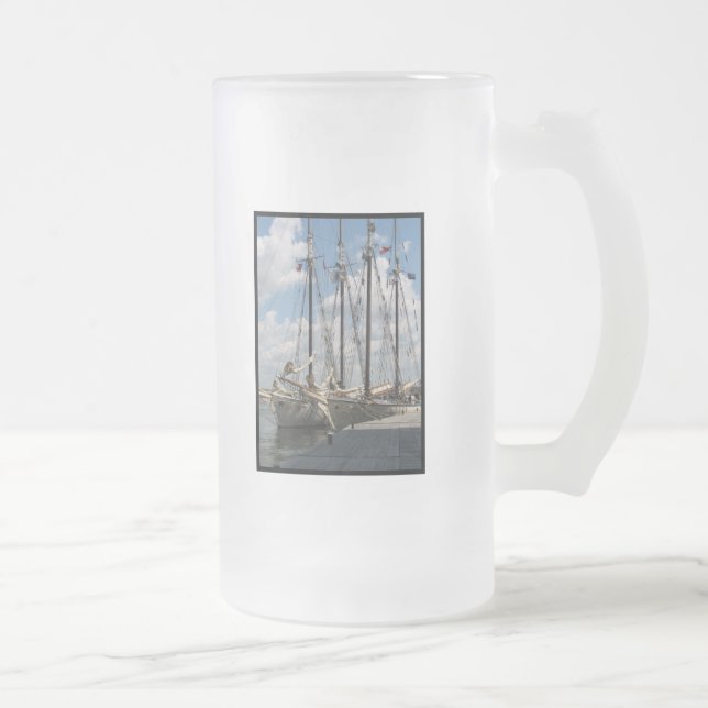 Frostad ölmugg för Schooner Frostat Ölglas (Höger)
