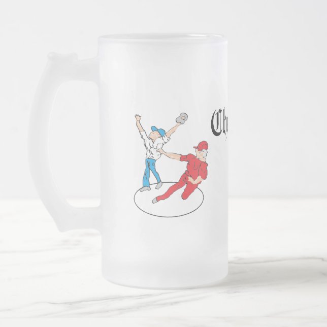 Frostad ölmugg: Skål  Frostat Ölglas (Vänster)