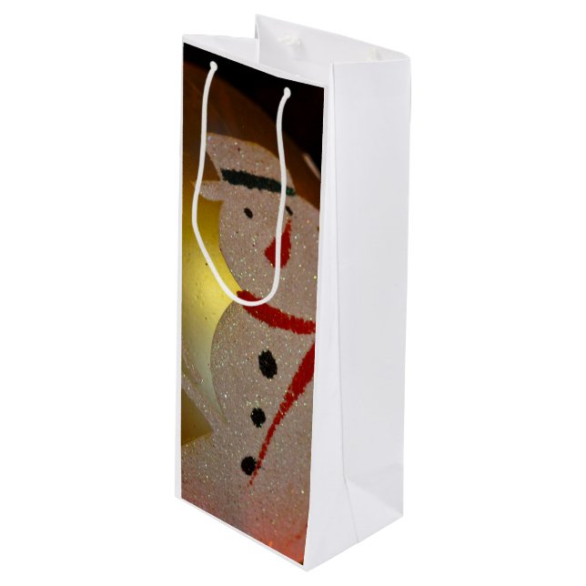 Frostad Snömannen Ornament (Framsidan Vinklad)