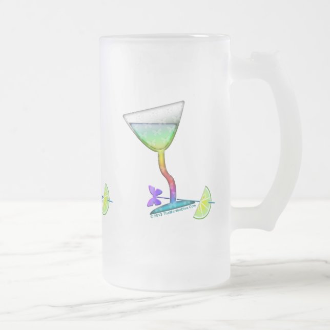 FROSTAD STEIN - FJÄRIL MARTINI FROSTAT ÖLGLAS (Höger)