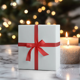 Frostad vit enfärgad | Klassisk | Elegant Presentpapper