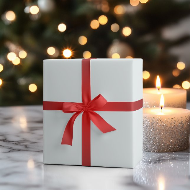 Frostad vit enfärgad | Klassisk | Elegant Presentpapper (Skapare uppladdad)