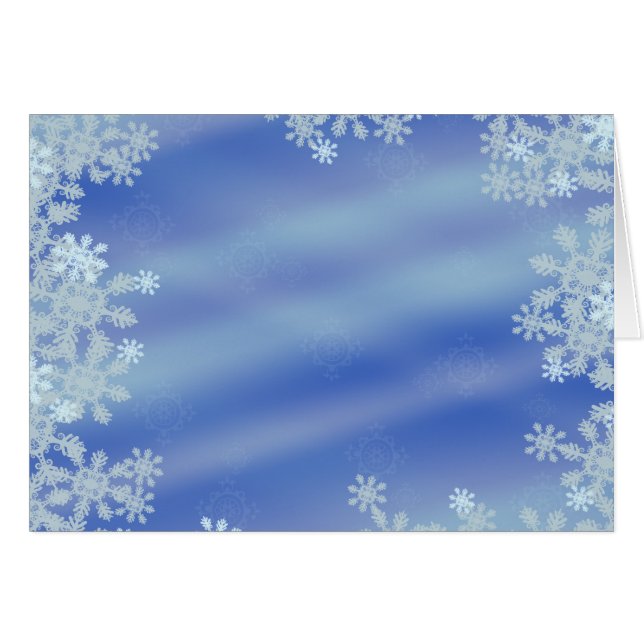 Frostade kanter hälsningskort (Framsidan Horizontal)