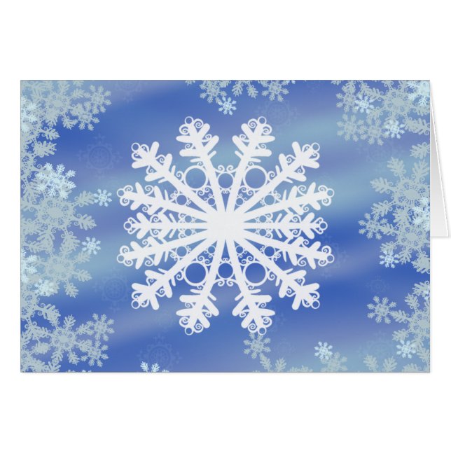 Frostade kanter III Hälsningskort (Framsidan Horizontal)