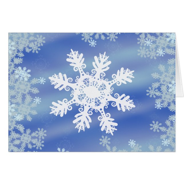 Frostade kanter VII Hälsningskort (Framsidan Horizontal)