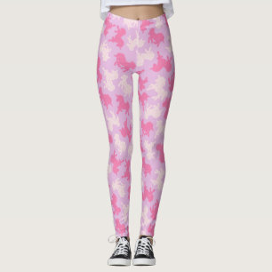 Frostade Unicornkakor på purpurfärgad damasker Leggings