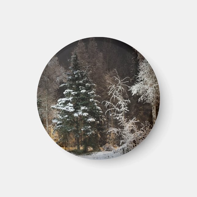 Frostat Black Woodland Night Magnet (Framsidan)