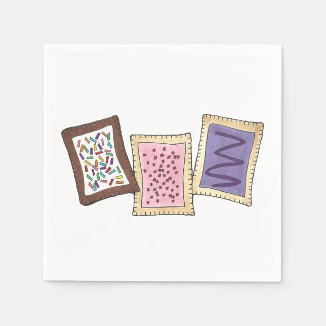 Frostat Breakfast Toaster Pastry Junk Food Foodie Pappersservett (Framsidan)