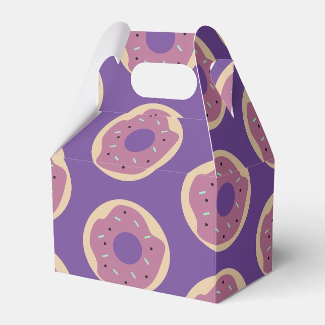 Frostat Donuts Halloween Sprinkle Party-favoritrut Presentaskar (Framsidan Sidan)