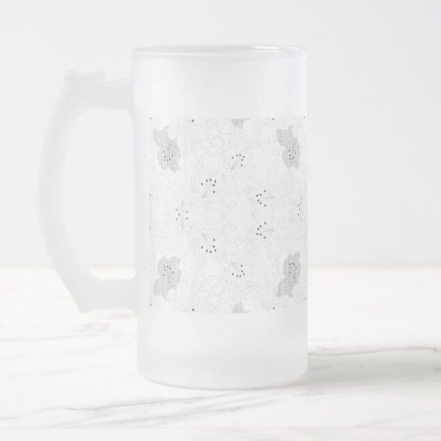 Frostat glas Mugg | Kaffe, te och öl (Vänster)