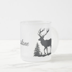 Frostat Glass Mugg-Yellowstone Elk Frostad Glasmugg