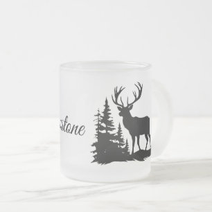 Frostat Glass Mugg-Yellowstone Hjort Frostad Glasmugg