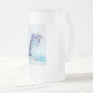 Frostat glass, stein, 16oz, anpassningsbar, design ölglas