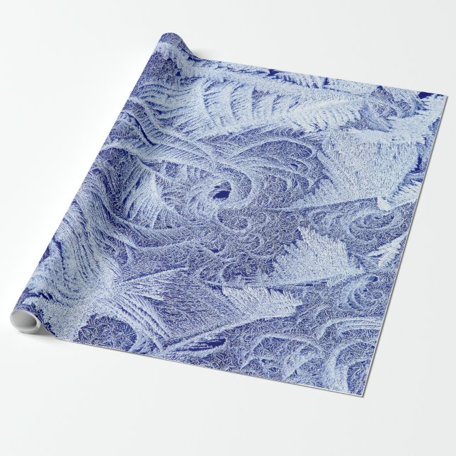 Frostat linne som slår in papper, 30" x 15', presentpapper (Utrullad)