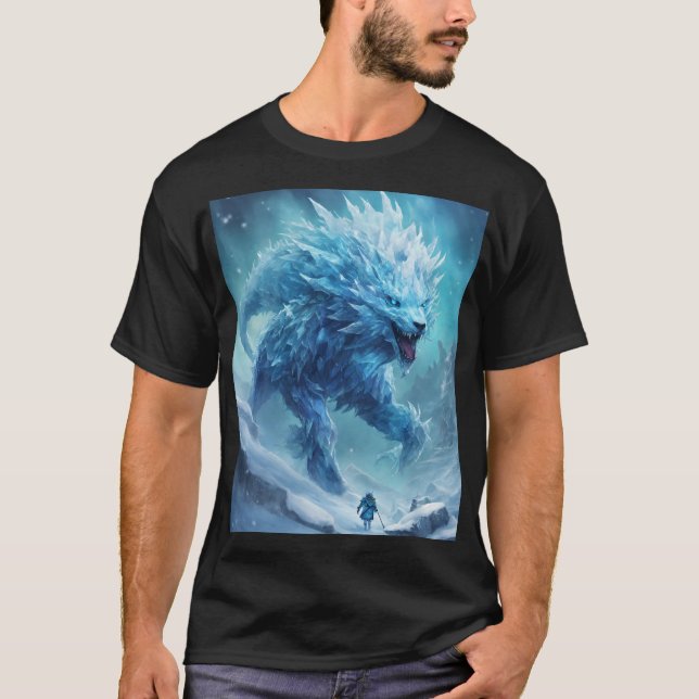 Frostbett i frysta tundras t shirt (Framsida)
