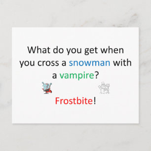 Frostbett Joke Vykort