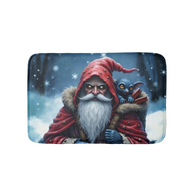 Frostbite Santa & His Mischief Elf. Badrumsmatta (Framsidan)