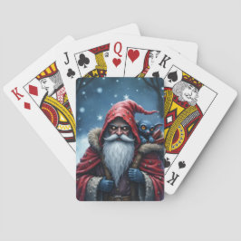 Frostbite Santa & His Mischief Elf. Casinokort