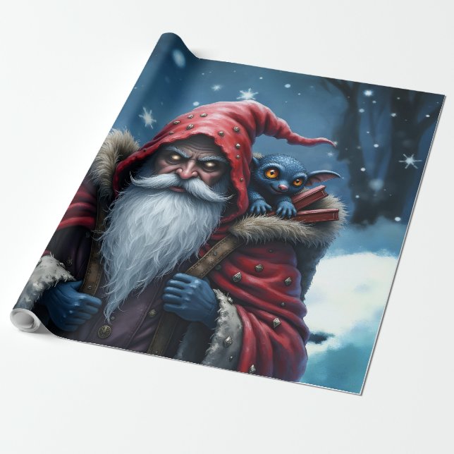 Frostbite Tomte & Hans Busiga Tomte. Presentpapper (Utrullad)