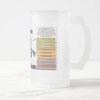 Frosted 108th Infantry Regiment Beer Stein Frostat Ölglas