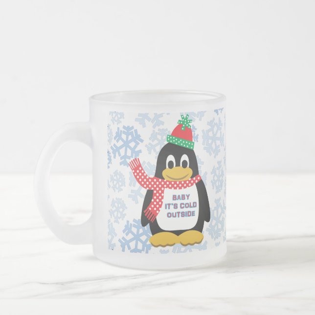 Frosted 10 oz Frosted Glass Mugg (Vänster)