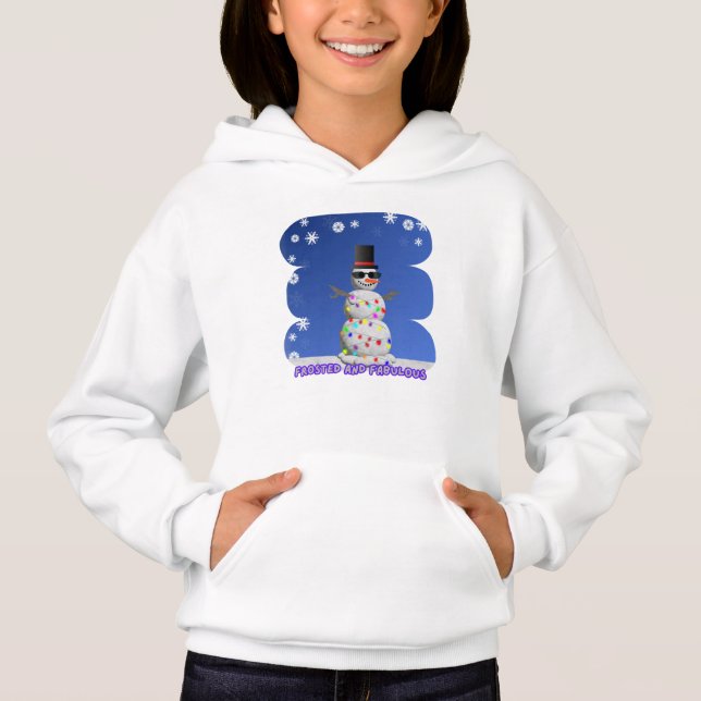 Frosted and Fabulous Snowman T Shirt (Framsida)