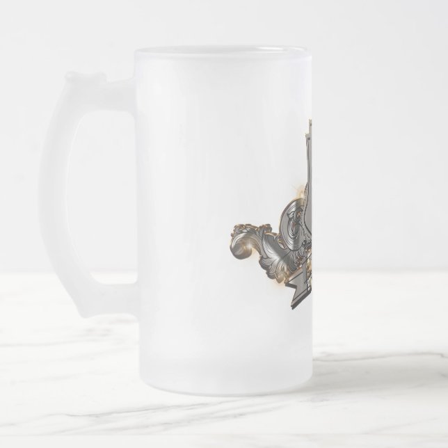 Frosted Beer Glass (10 oz) & 16 oz.) Frostat Ölglas (Vänster)