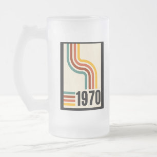 Frosted Beer mugg 1970 Retro-Vintage