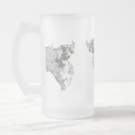 Frosted Beer Mugg: Buffalos på Springa Frostat Ölglas
