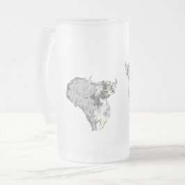 Frosted Beer Mugg: Thirsty as a Buffalo Frostat Ölglas